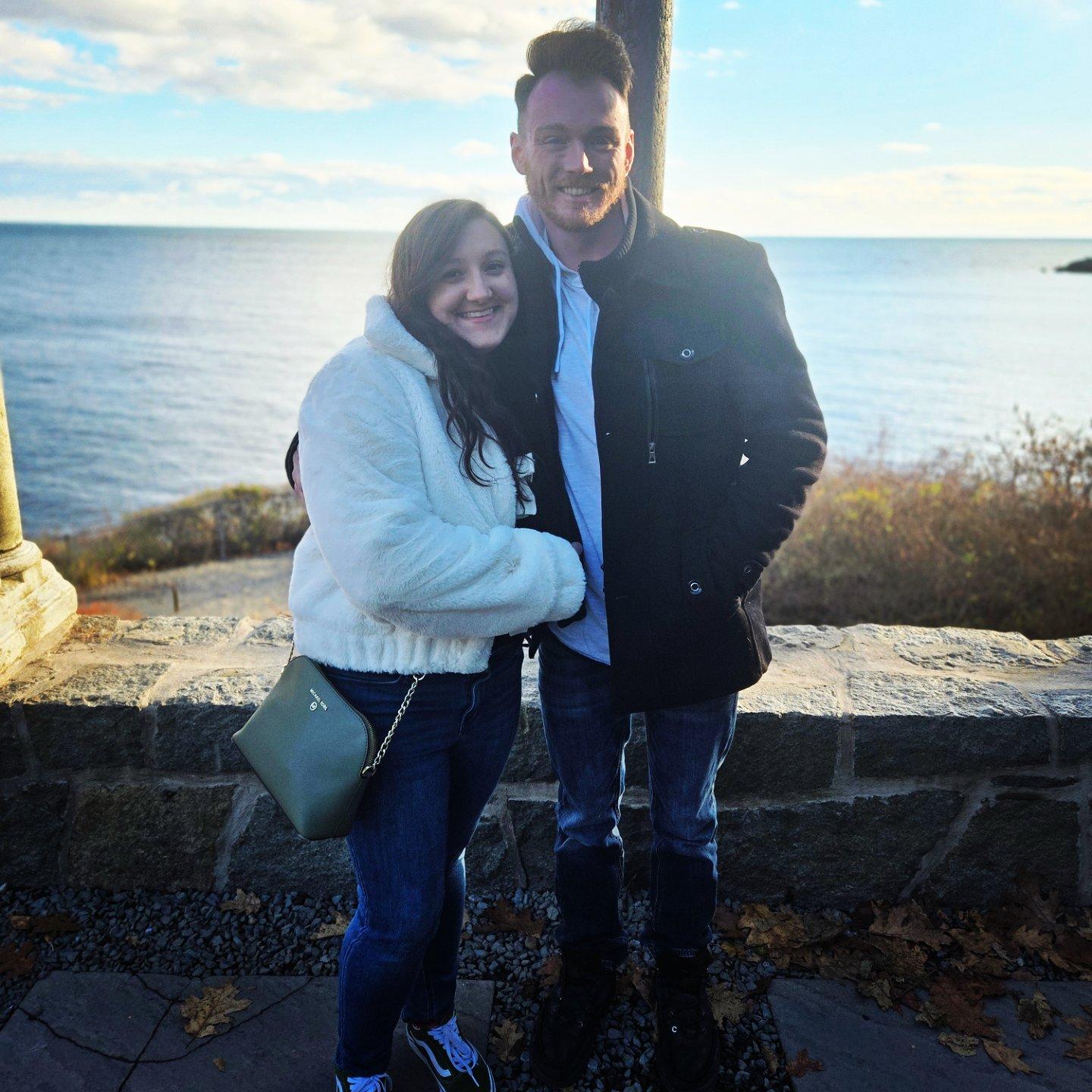 Ryan and Amber revisited the location of their engagement - Hammond Castle - for a few more photos before leaving Massachusetts.