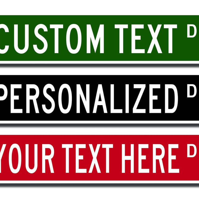 Personalized Street Sign, Custom Street Sign, Metal Street Sign, Make Your Own Street Sign, Custom Street Sign, Quality Metal Sign
