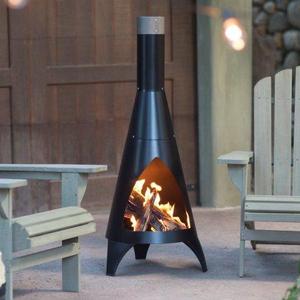 Red Ember Alto Steel Chiminea