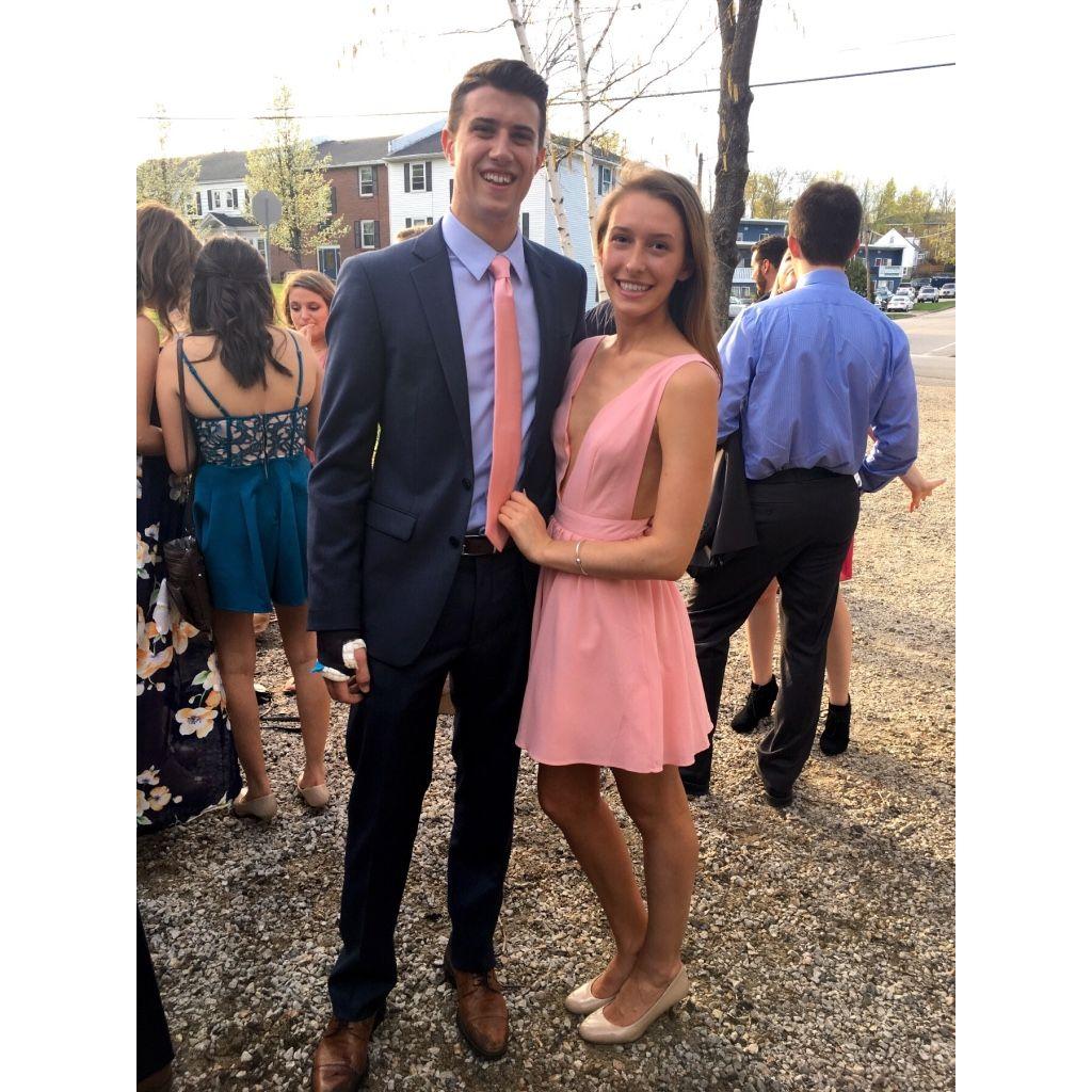 Our first photo together (Abby's formal April 2017)