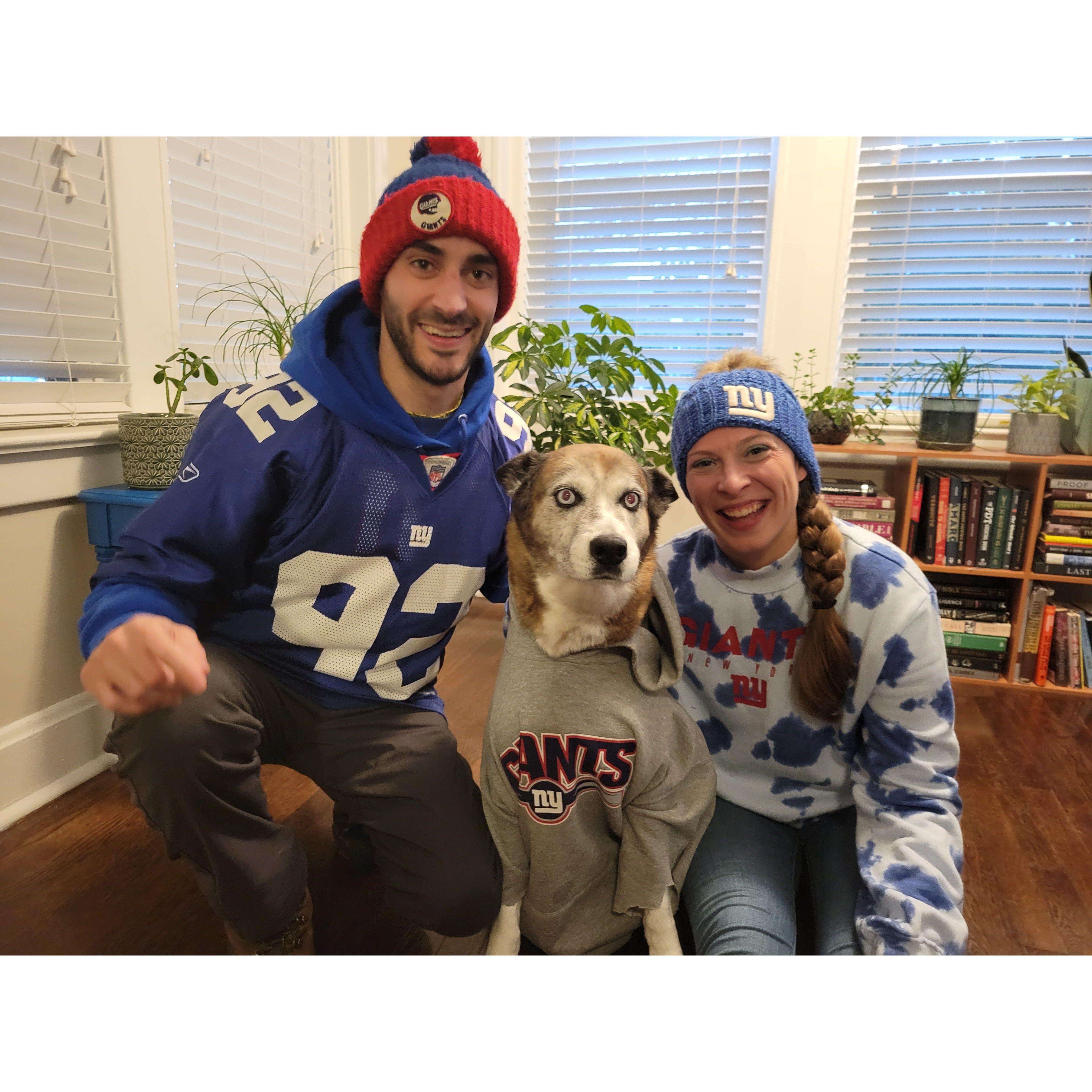 The family became Giants fans