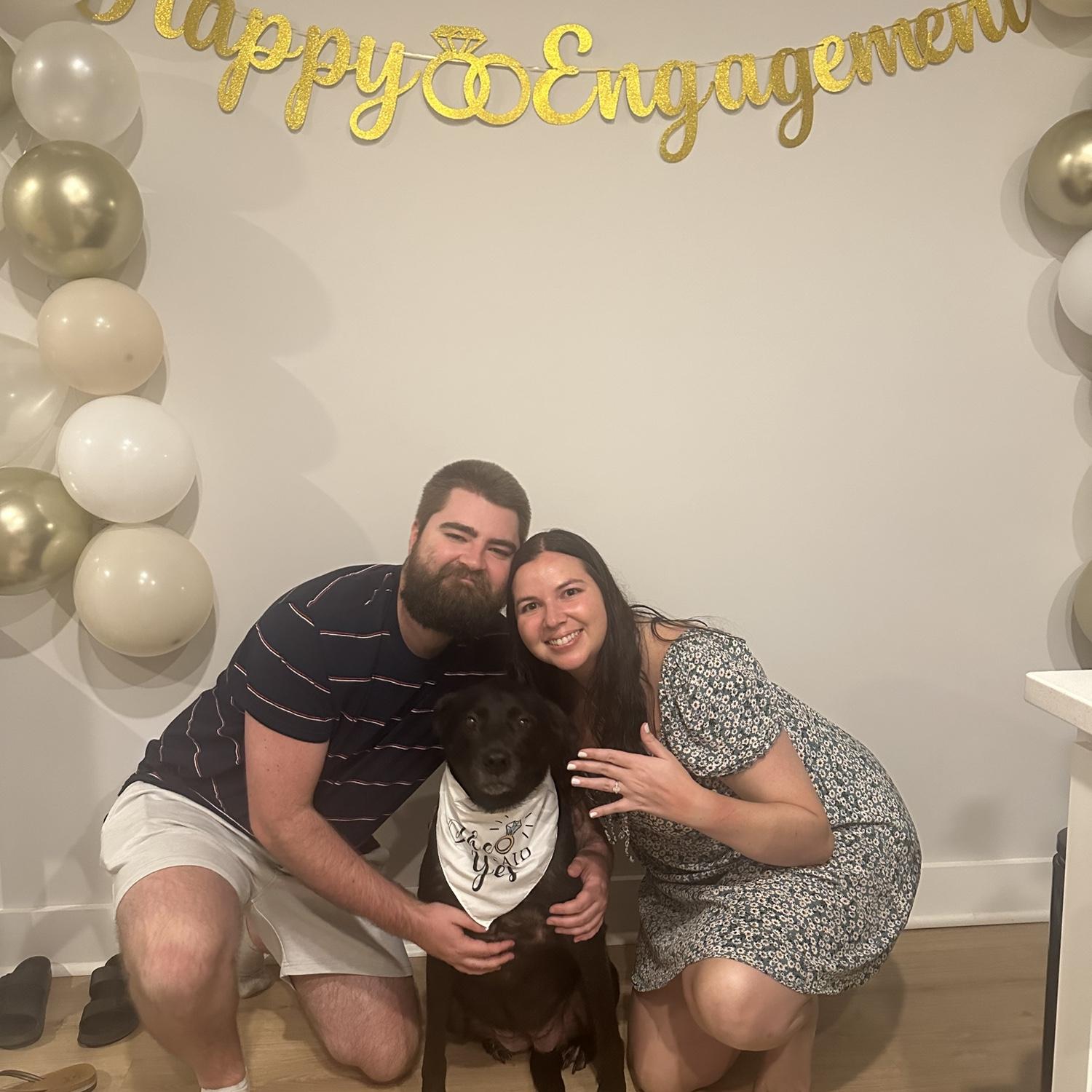 Surprise engagement party organized by Kev in Huntsville!