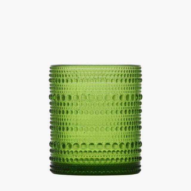 Jupiter Beaded Short Drinking Glasses, 10 oz., Set of 6 - Fern