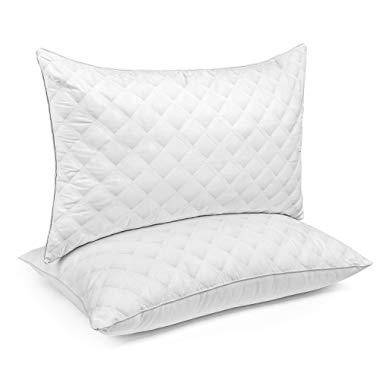 Bed Pillows for Sleeping(2-Pack) Luxury Hotel Collection Gel Pillow Good for Side and Back Sleeper & Hypoallergenic-King Size