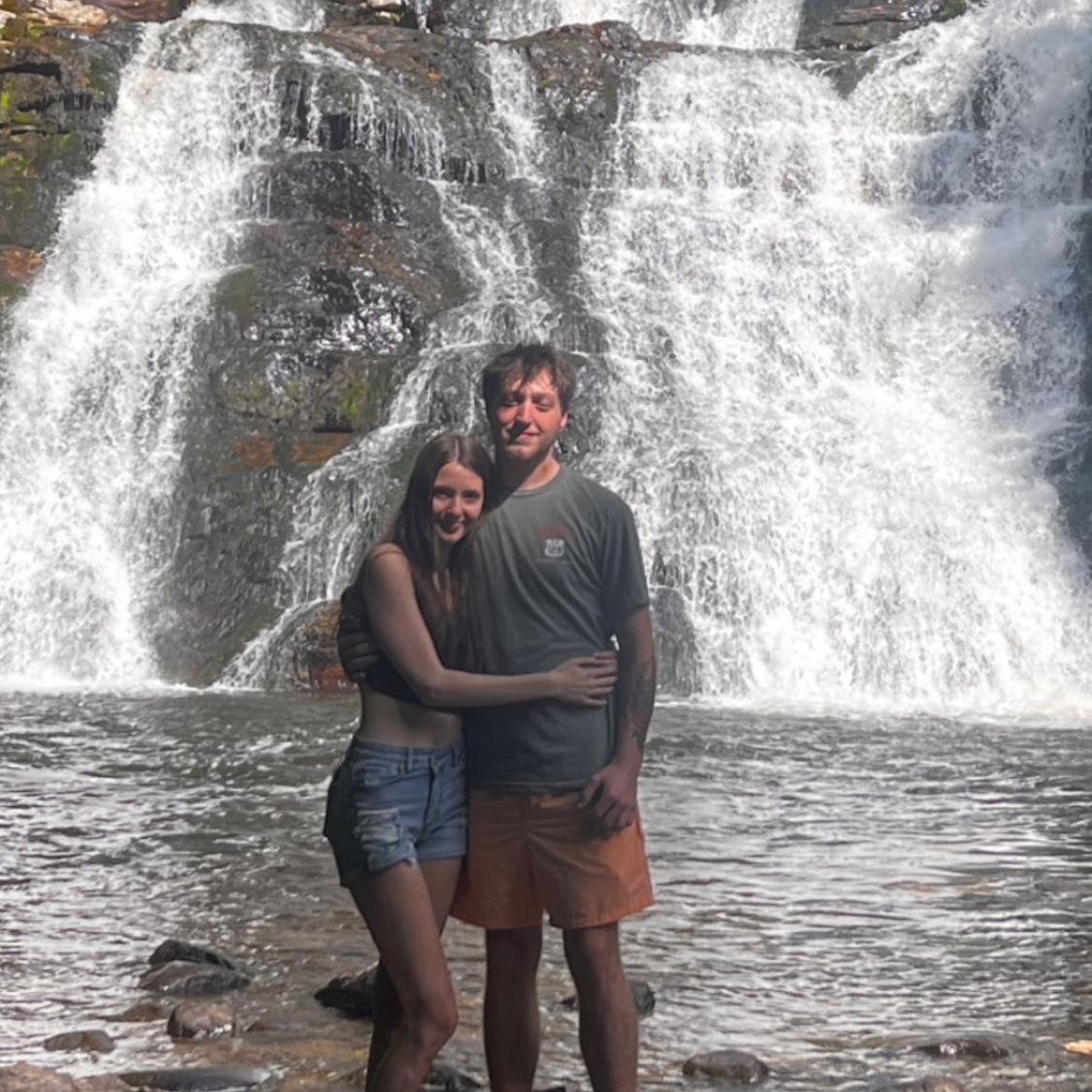 Our first hike to a waterfall!