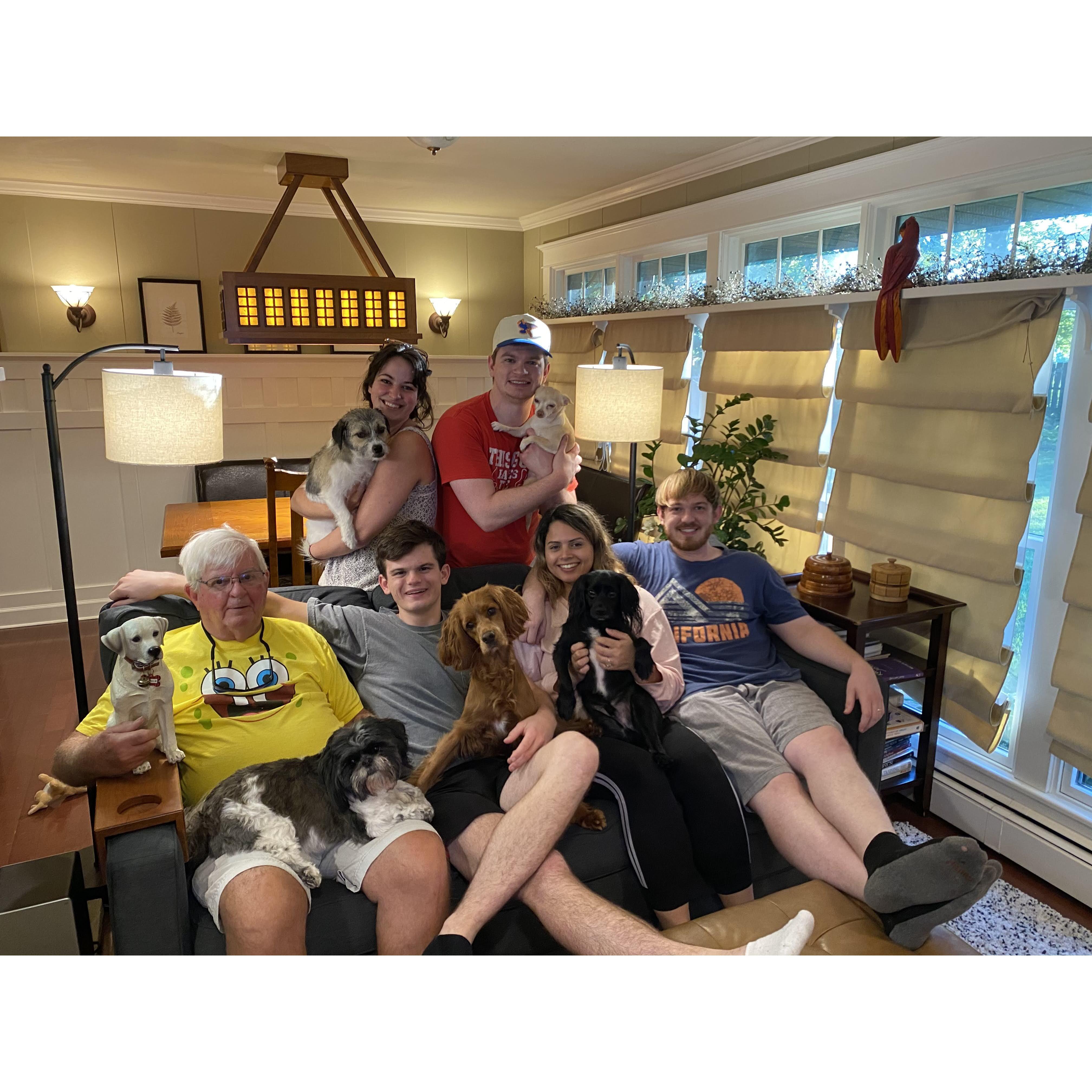 Count the number of dogs in this photo and double it for the amount Mary and Drew want