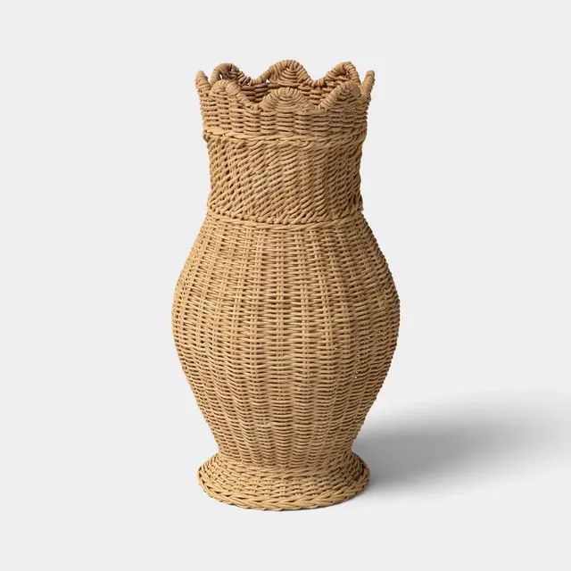 Scalloped Edge Woven Vase - Threshold™
