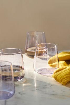 Morgan Stemless Wine Glasses, Set of 4