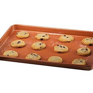 Gotham Steel Nonstick Copper Cookie Sheet and Jelly Roll Baking Pan 12" x 17" – 1 PACK