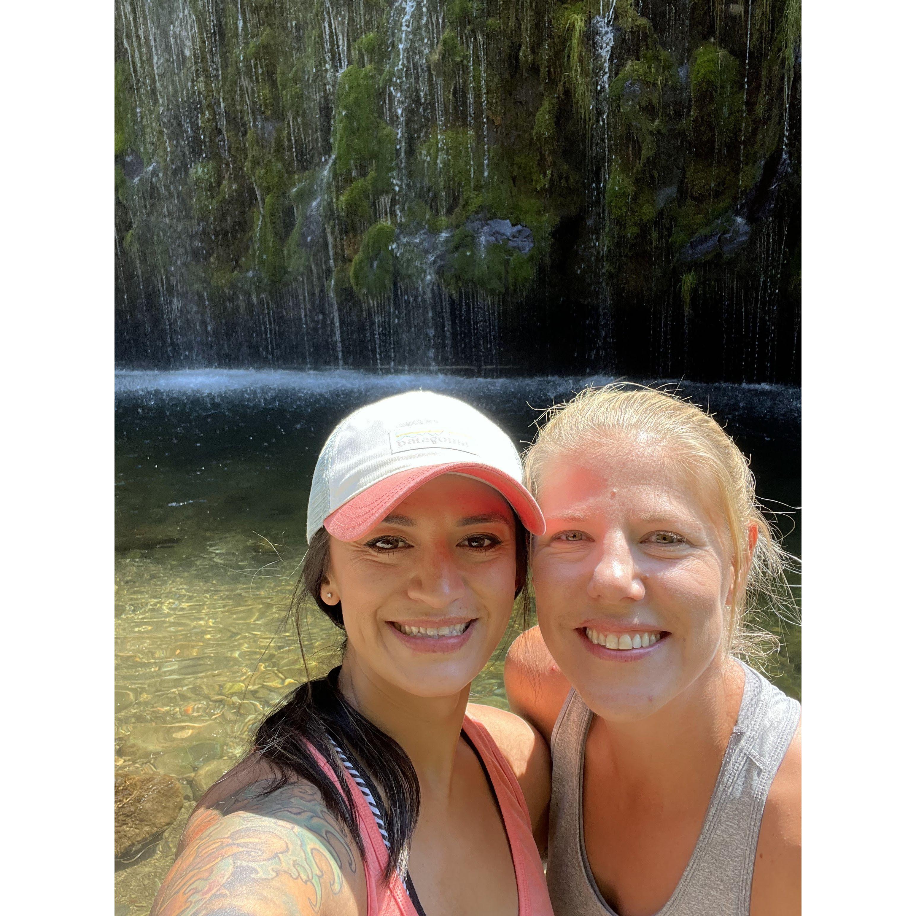 On a hike to Mossbrae Falls!