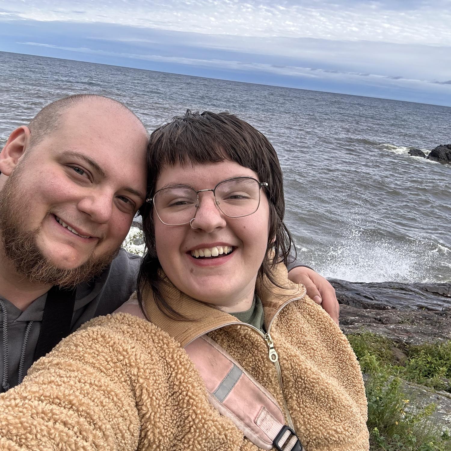 On the shore of mighty Superior!