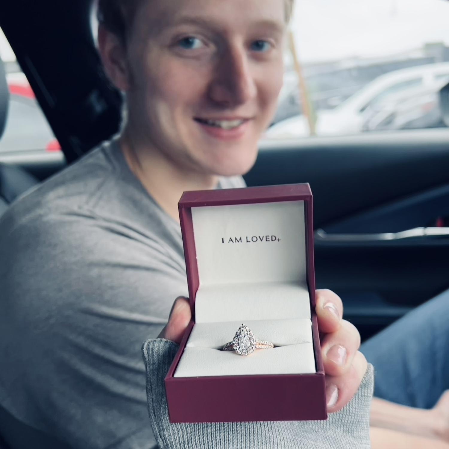 He got a ring!!