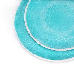 Melamine 18-Piece Dinnerware Set - Hware Indoor or Outdoor Dinner Plates,Service for 6,Green