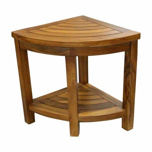 Indoor/Outdoor Corner Shower Bench