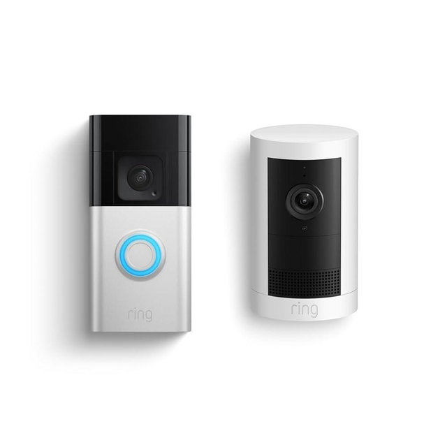 Ring Battery Doorbell Plus with Ring Outdoor Cam Plus, Battery