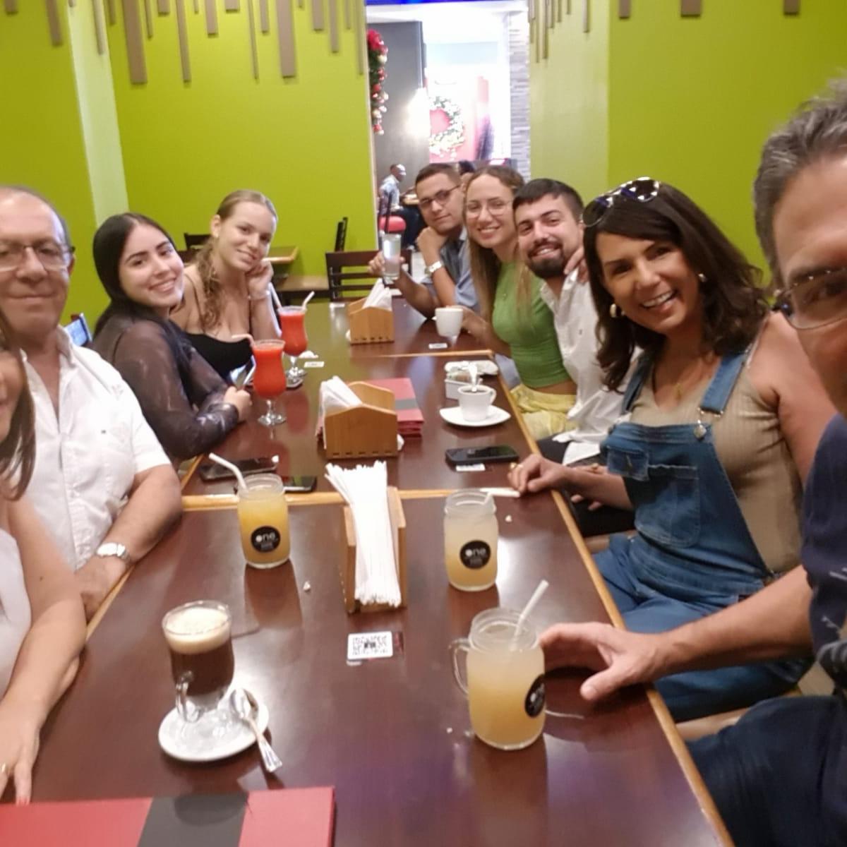 Our families' first lunch!