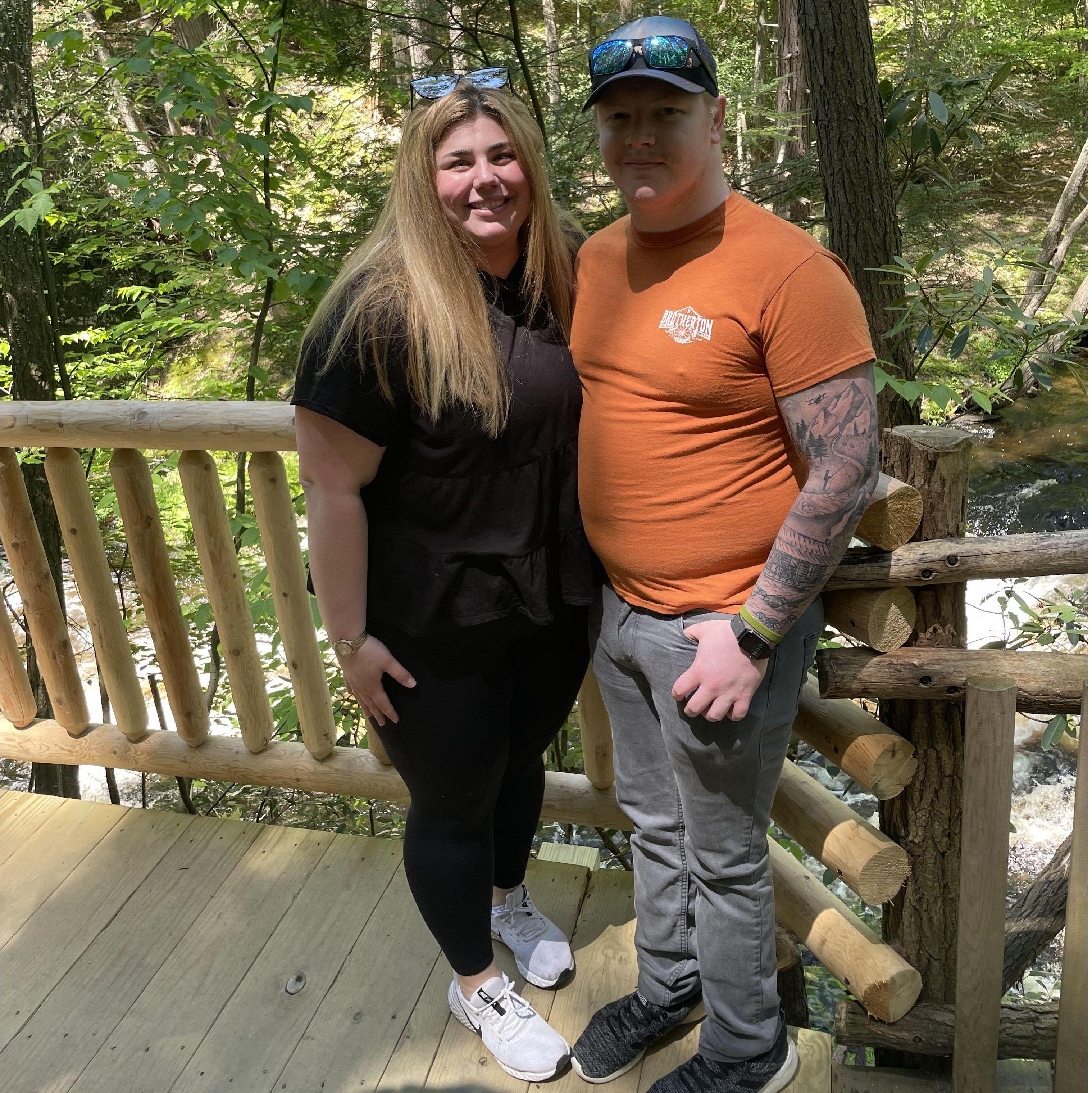 Our first adventure tackling the longest trail @ Bushkill Falls in PA
