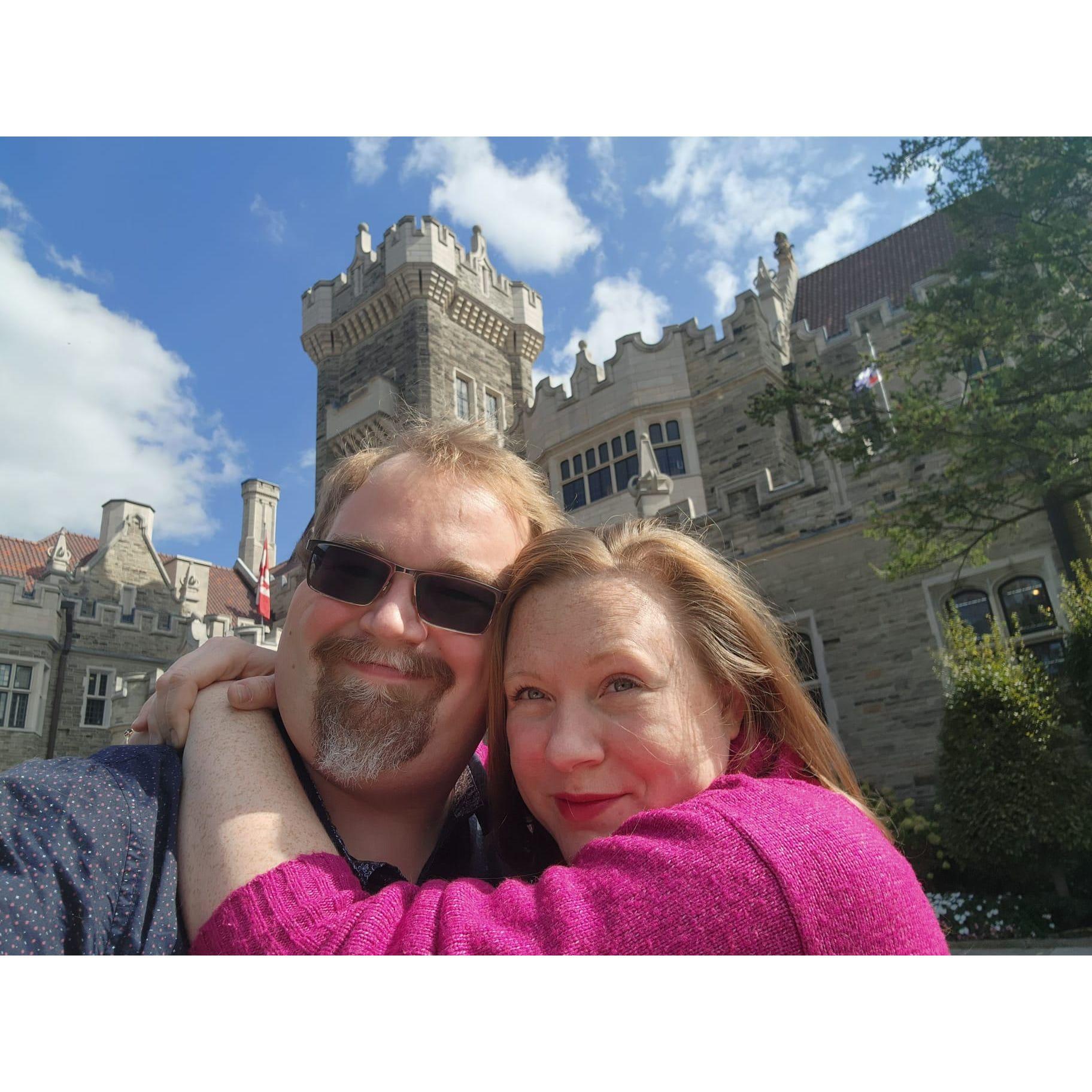 Celebrating our third anniversary at Casa Loma