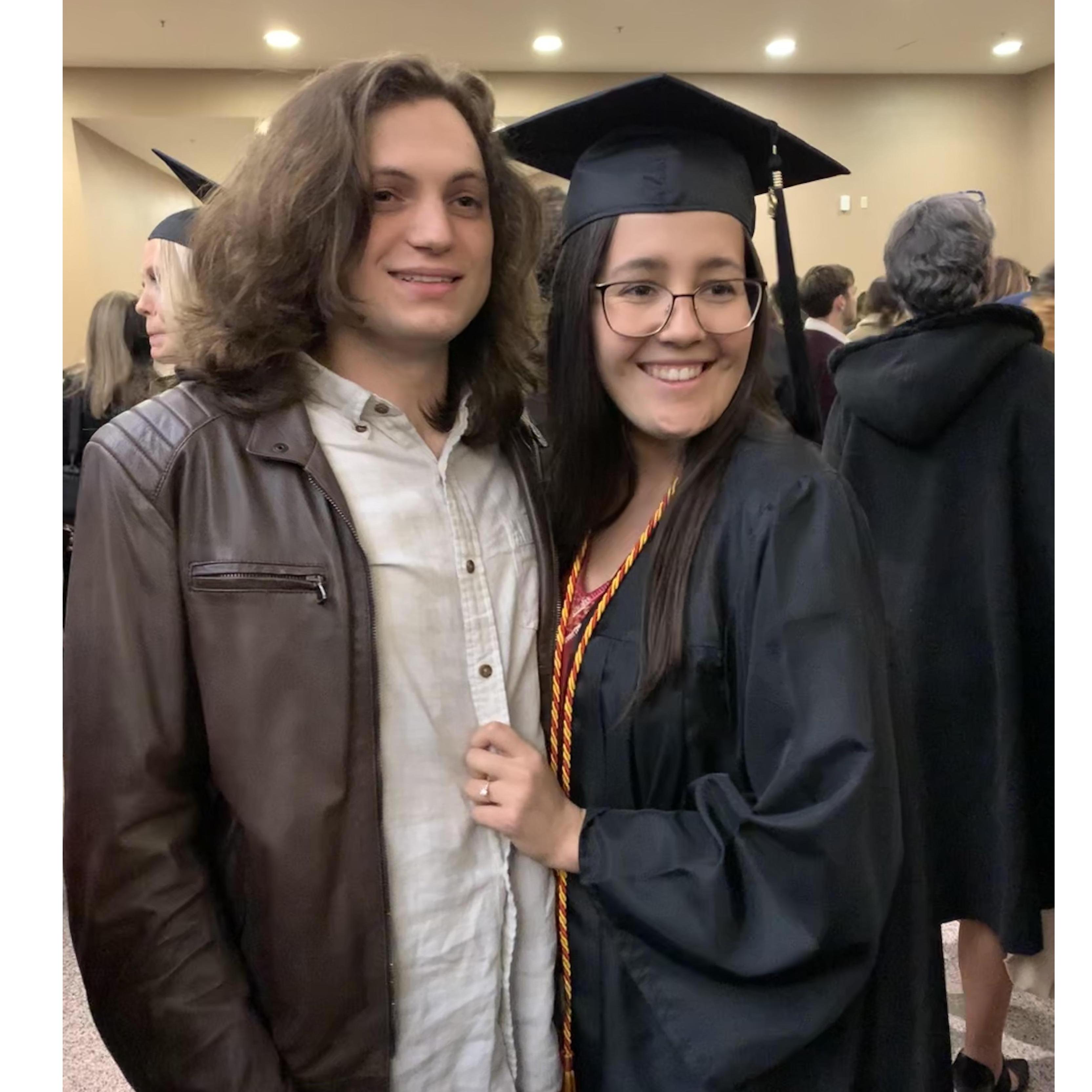 At Nina's Graduation in December