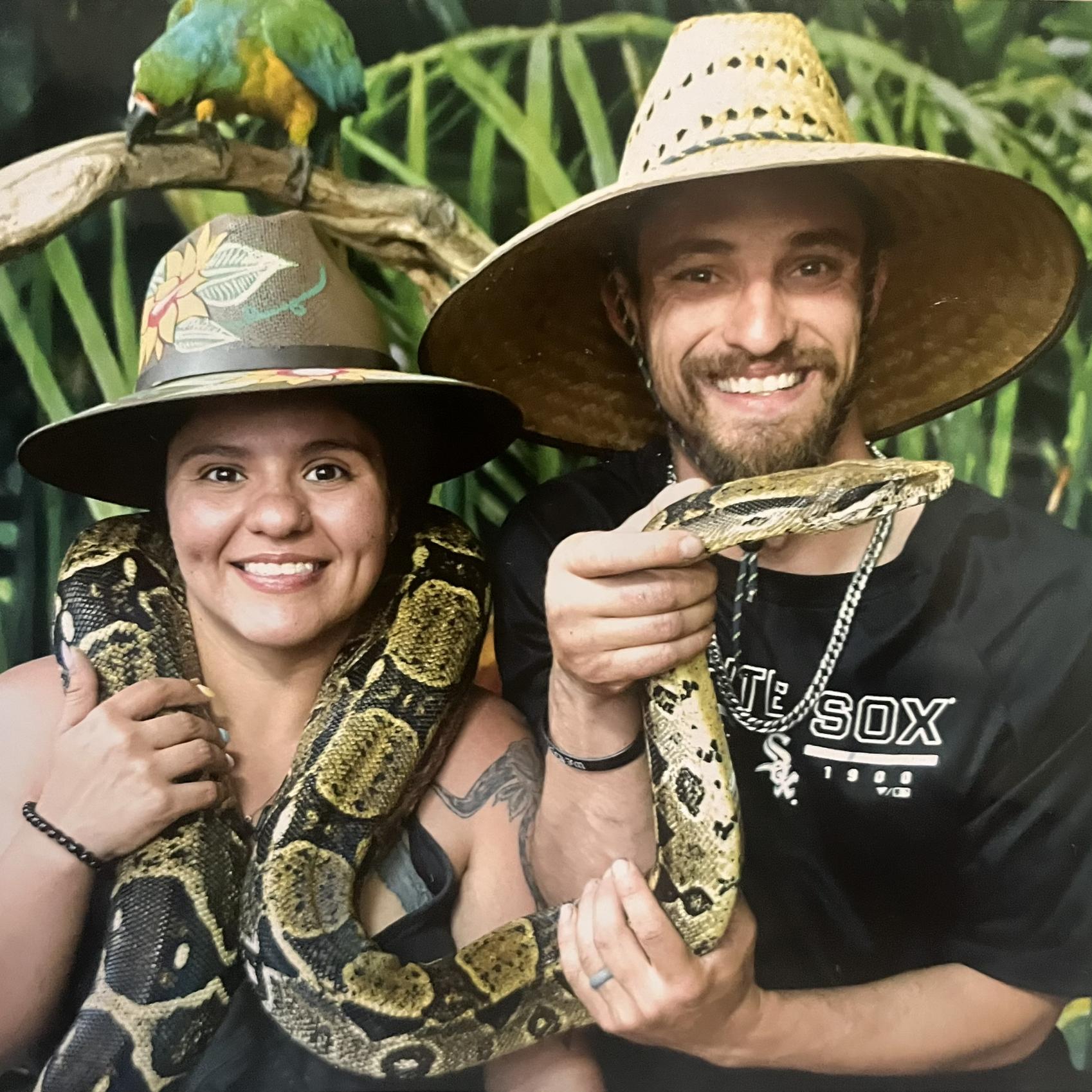 Never in a million years did I ever think that I would be holding a snake. But COLE sure knows how to help face my fears ❤️
