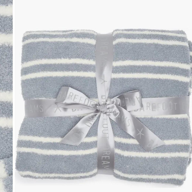 Barefoot Dreams Double Stripe Throw Blanket