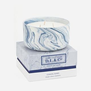 Marble Collection Coastal Dunes Three-Wick Candle