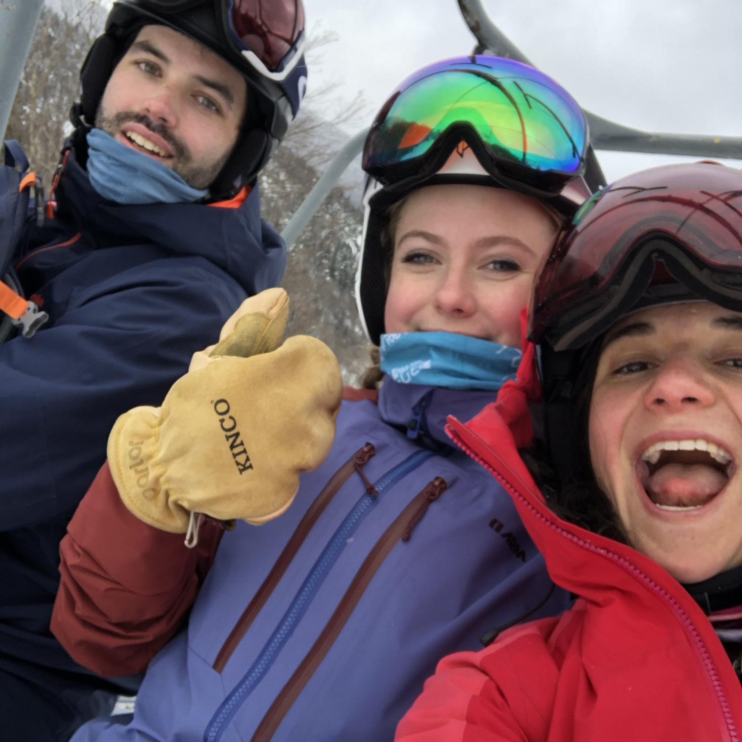 Skiing with Elle