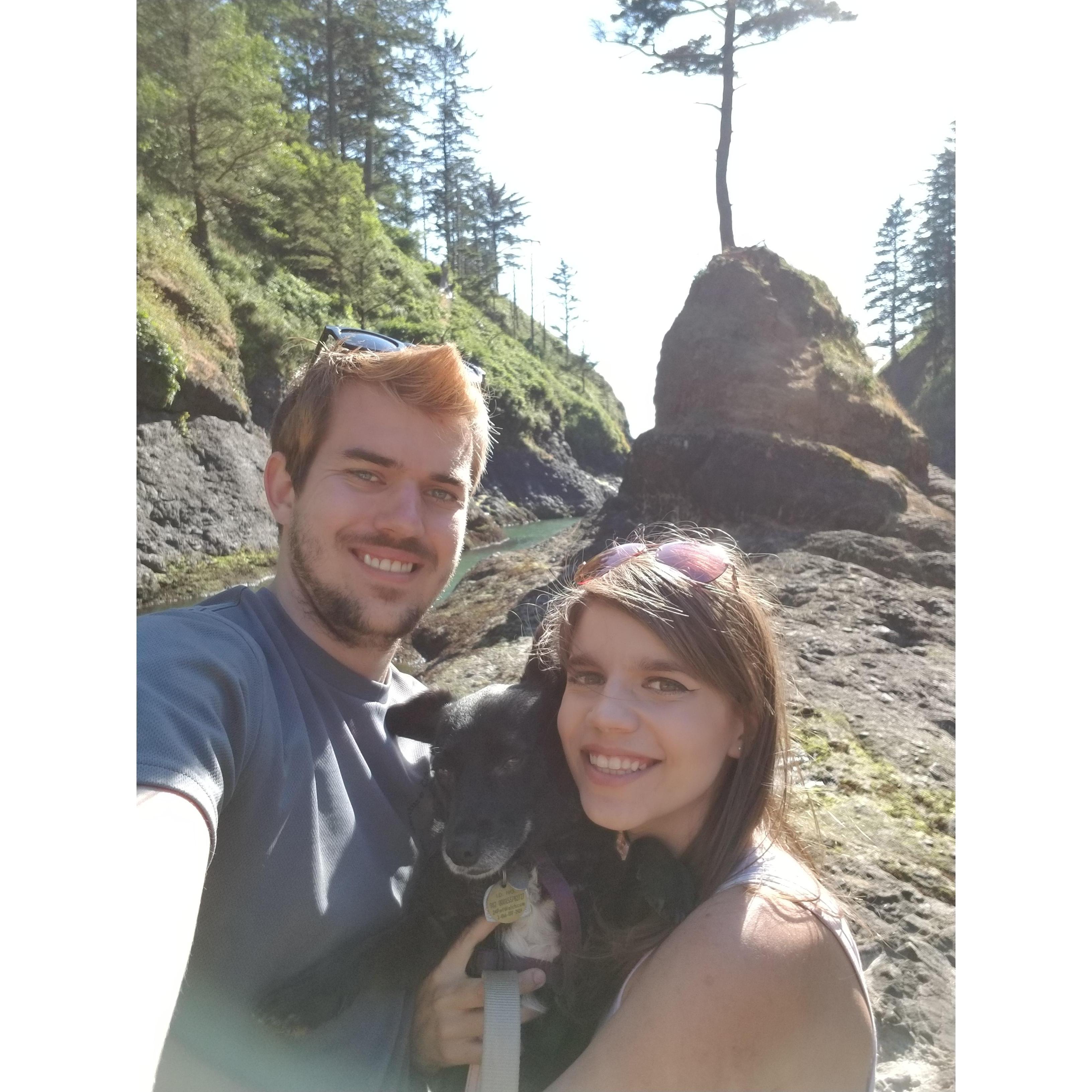Took Carrie to Dead Man's Cove for a picnic and some climbing. July 2017