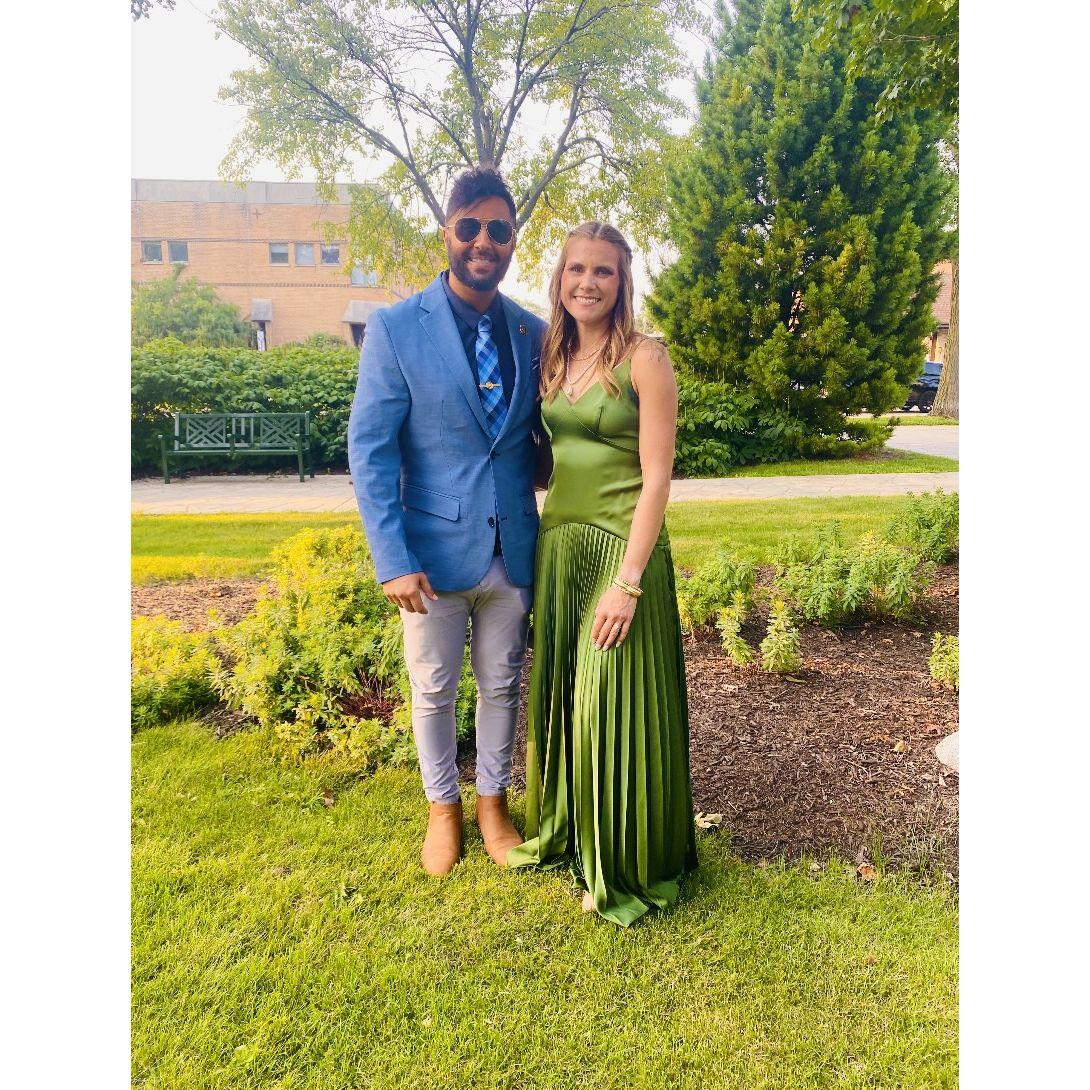 Taken moments after watching good friends get married, and just wanting to fast forward to ours!