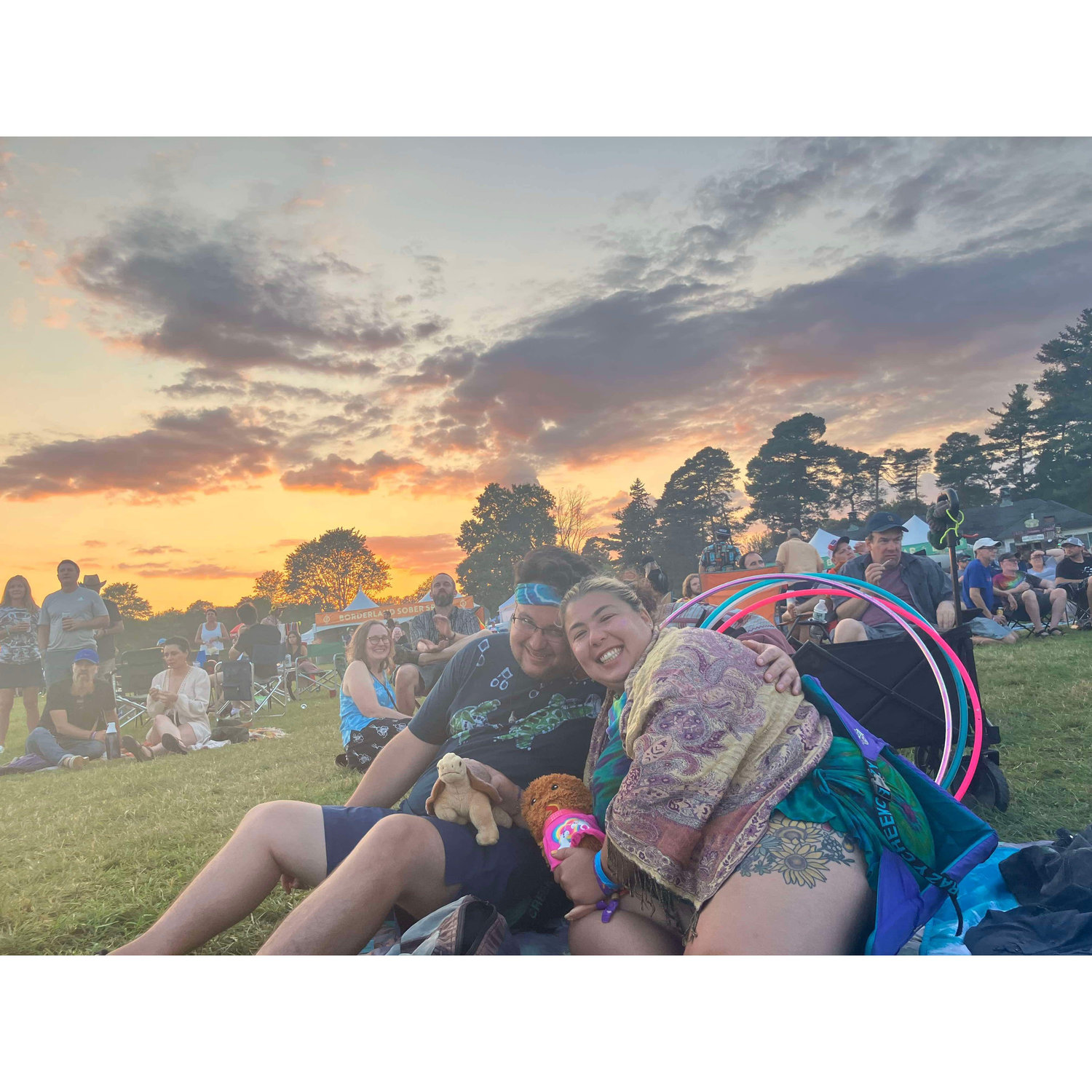 Beautiful sunset at Borderland Festival