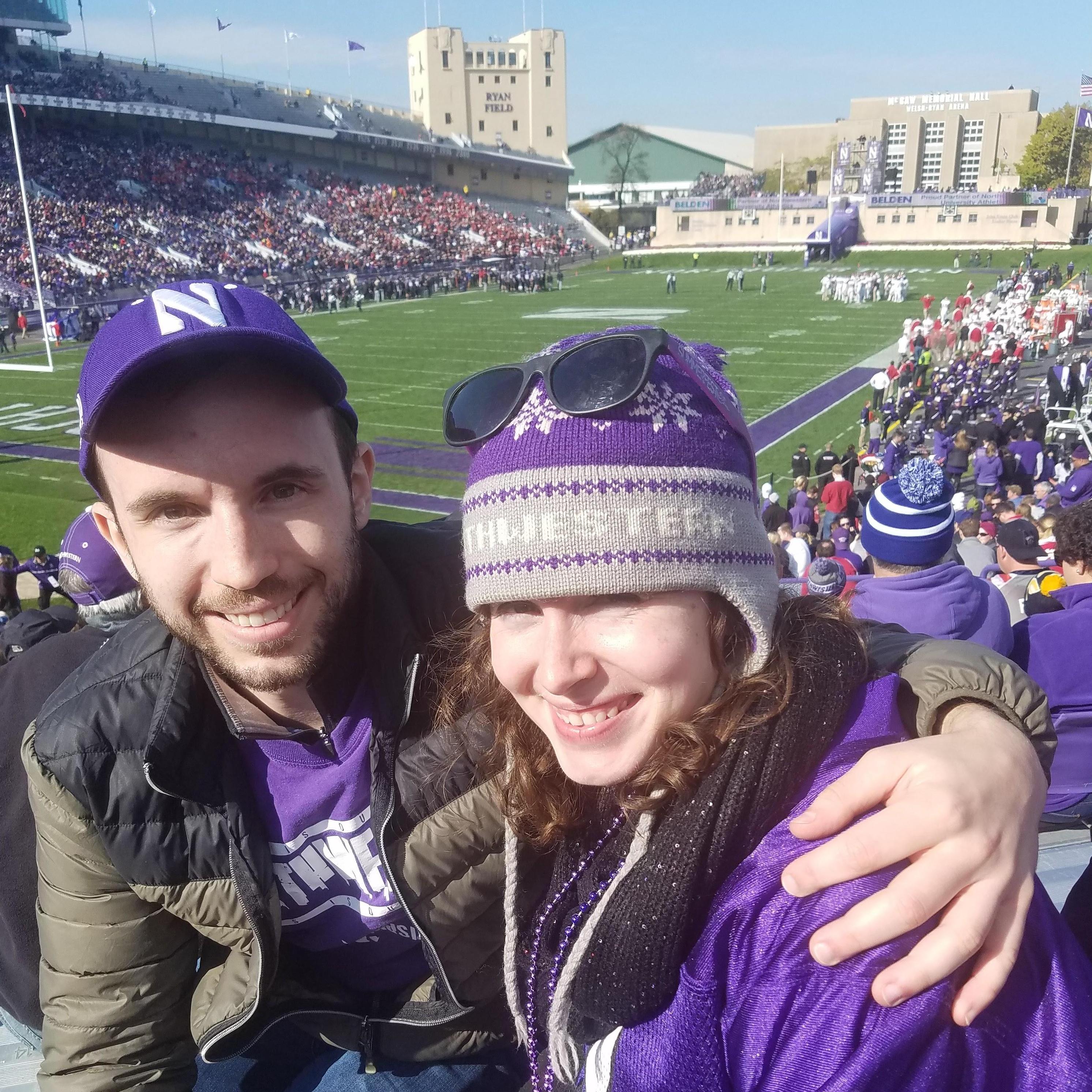 Cheering on the 'Cats at Northwestern 2017