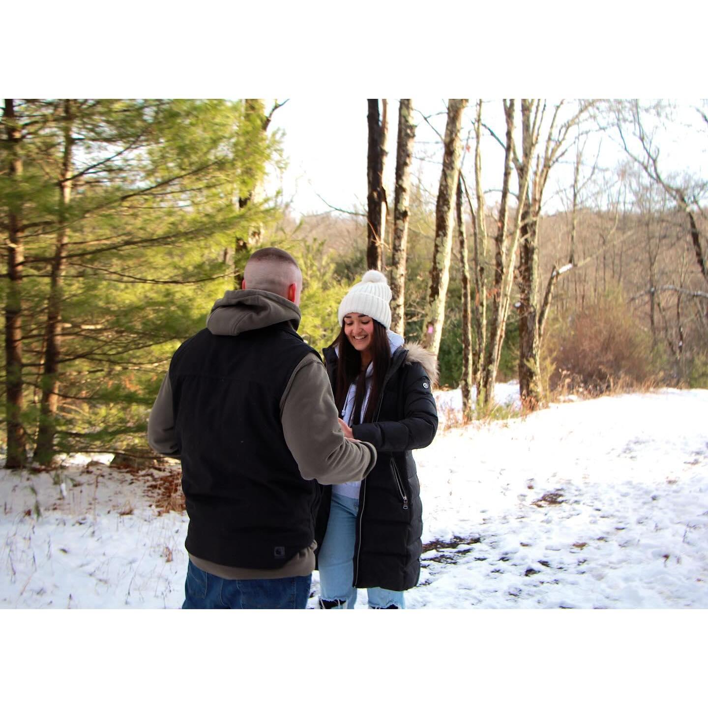 In 2024, we got engaged—and the day felt straight out of a Christmas Hallmark movie. We took a surprise trip upstate to go hiking, one of our favorite shared traditions over the years.
