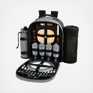 4-Person Equipped Picnic Backpack with Blanket