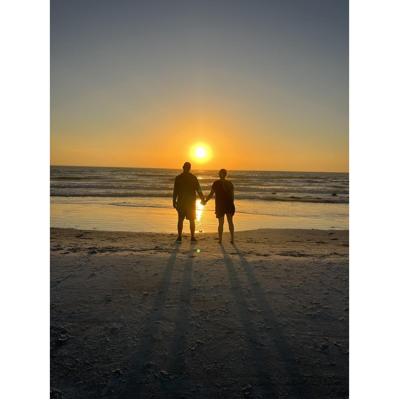 Our favorite place in Florida... sunset on the beach