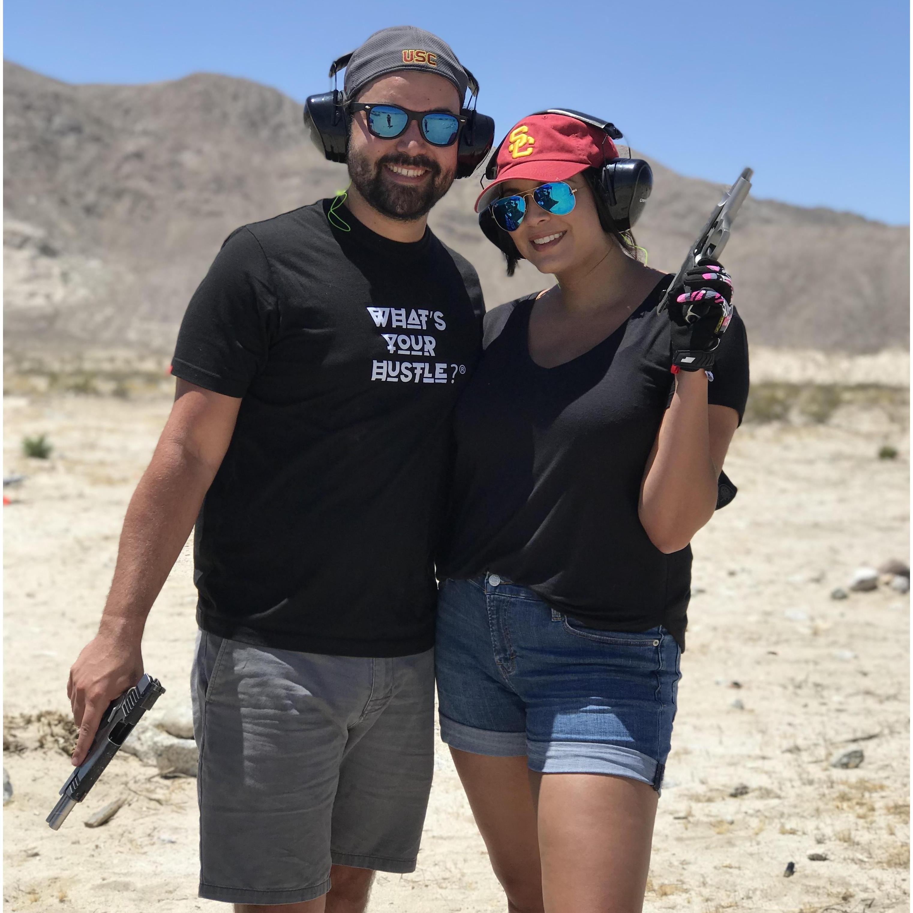 Jillian's first time shooting