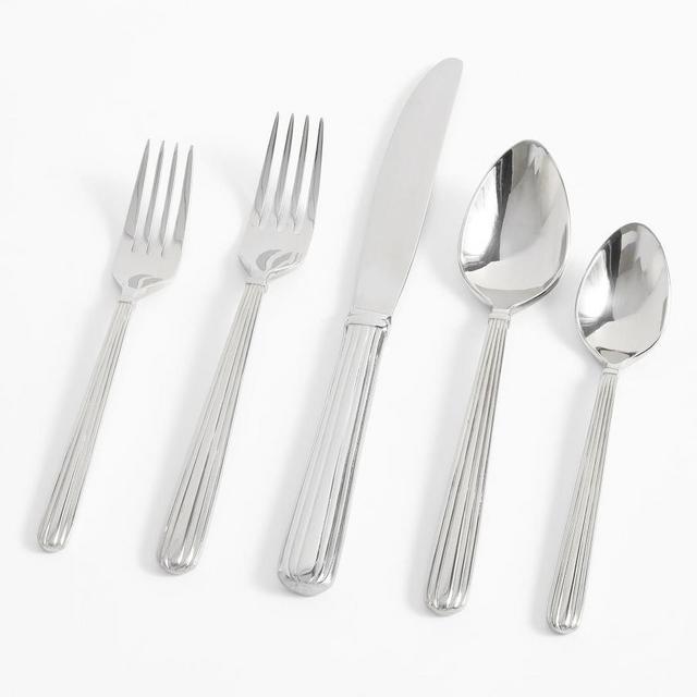 Monique Lhuillier Rivoli Flatware, Set of 5 - Stainless Steel