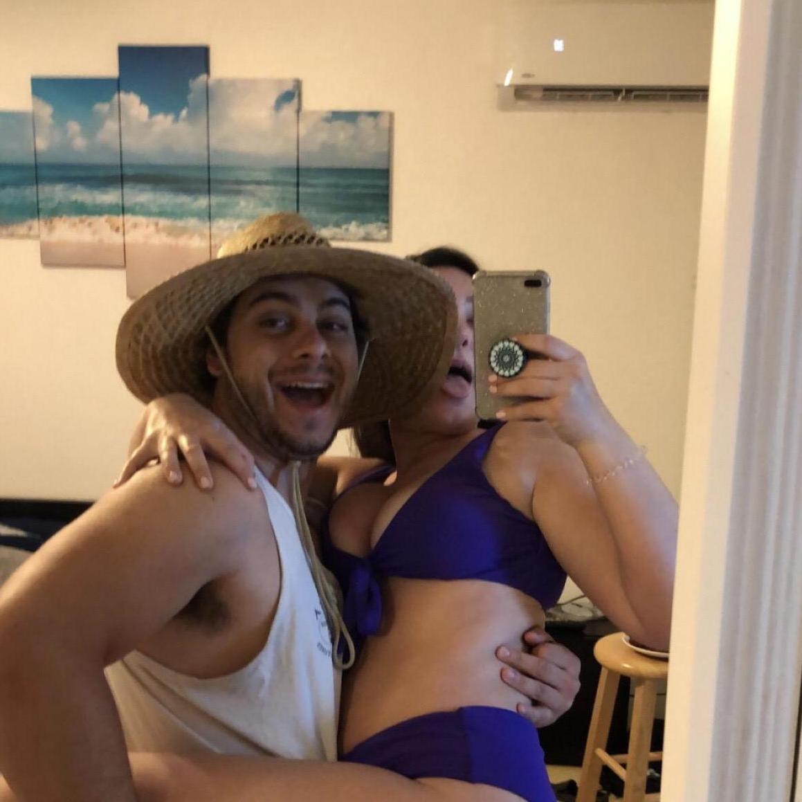 April 2019- Michael and Samantha in Miami, delirious from 2nd degree sunburn....