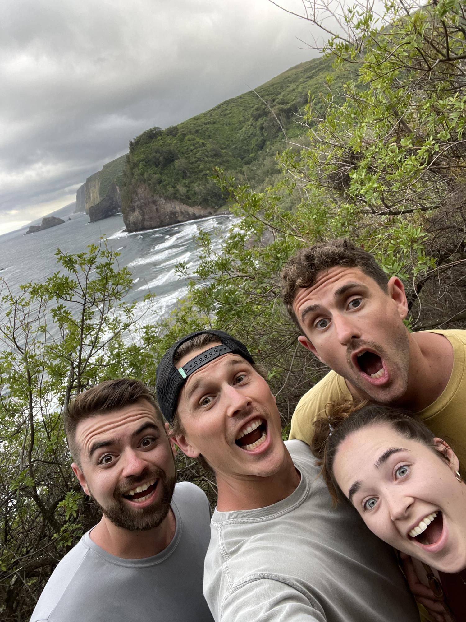 Exploring Hawaii with Zack + Aaron (who flew in to surprise Kyle)!
