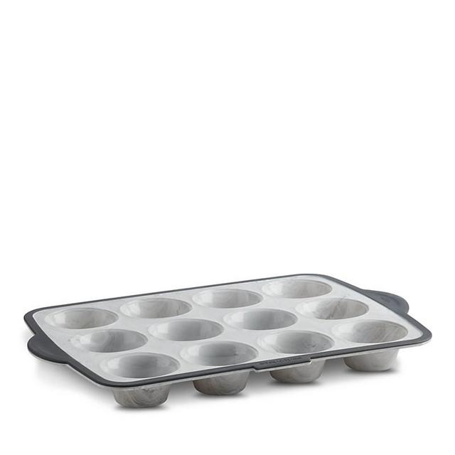 Trudeau - Structured Silicone Marble Muffin Pan, 12-Piece