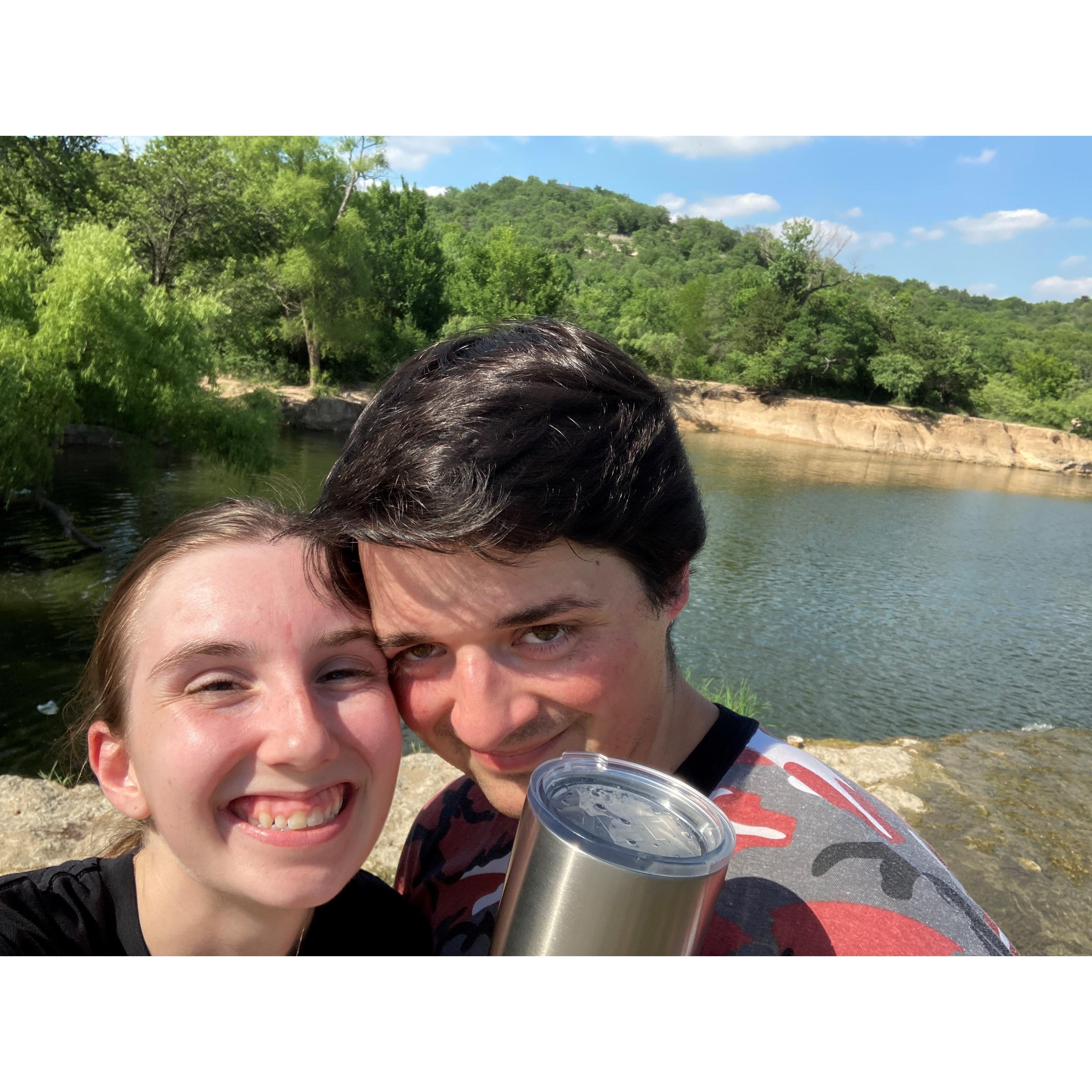 4th of July hike at Marion Sansom Park in Lake Worth, Texas