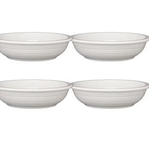 White Set of 4 Classic Rim 8 3/8-Inch 34OZ Pasta Bowls
