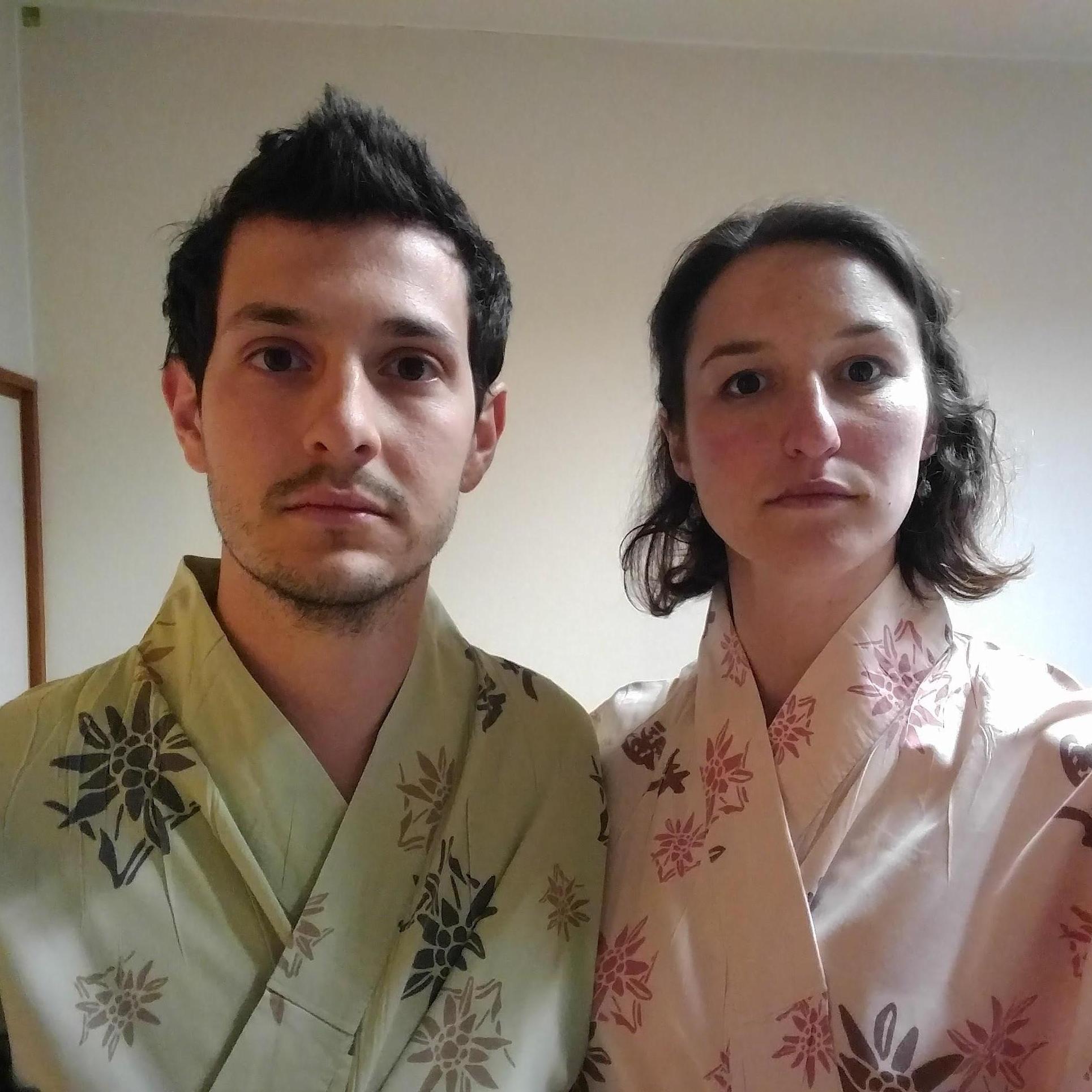 Fun times at a fancy ryokan in Japan with beautiful outdoor onsen.
