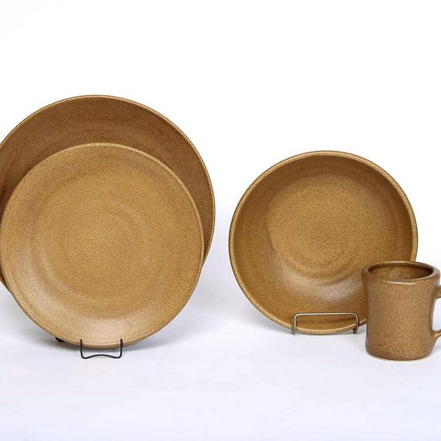 Go Green Earthware Dinner Set for One Craftline Plates