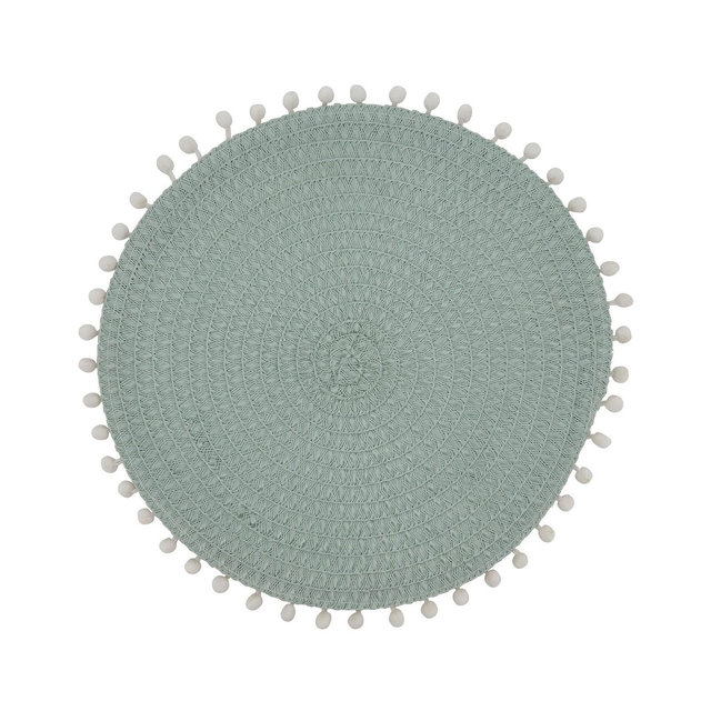 Saro Lifestyle Pom Pom Placemat Set of 4