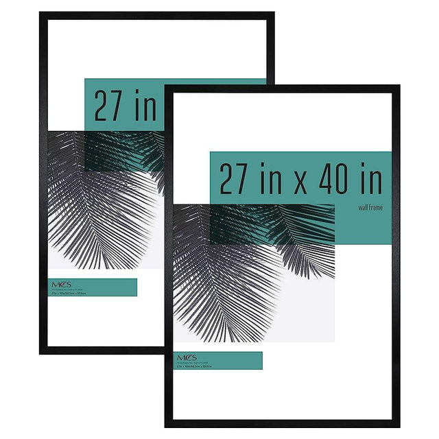 MCS Studio Gallery Frame, Black Woodgrain, 27 x 40 in , 2 pk