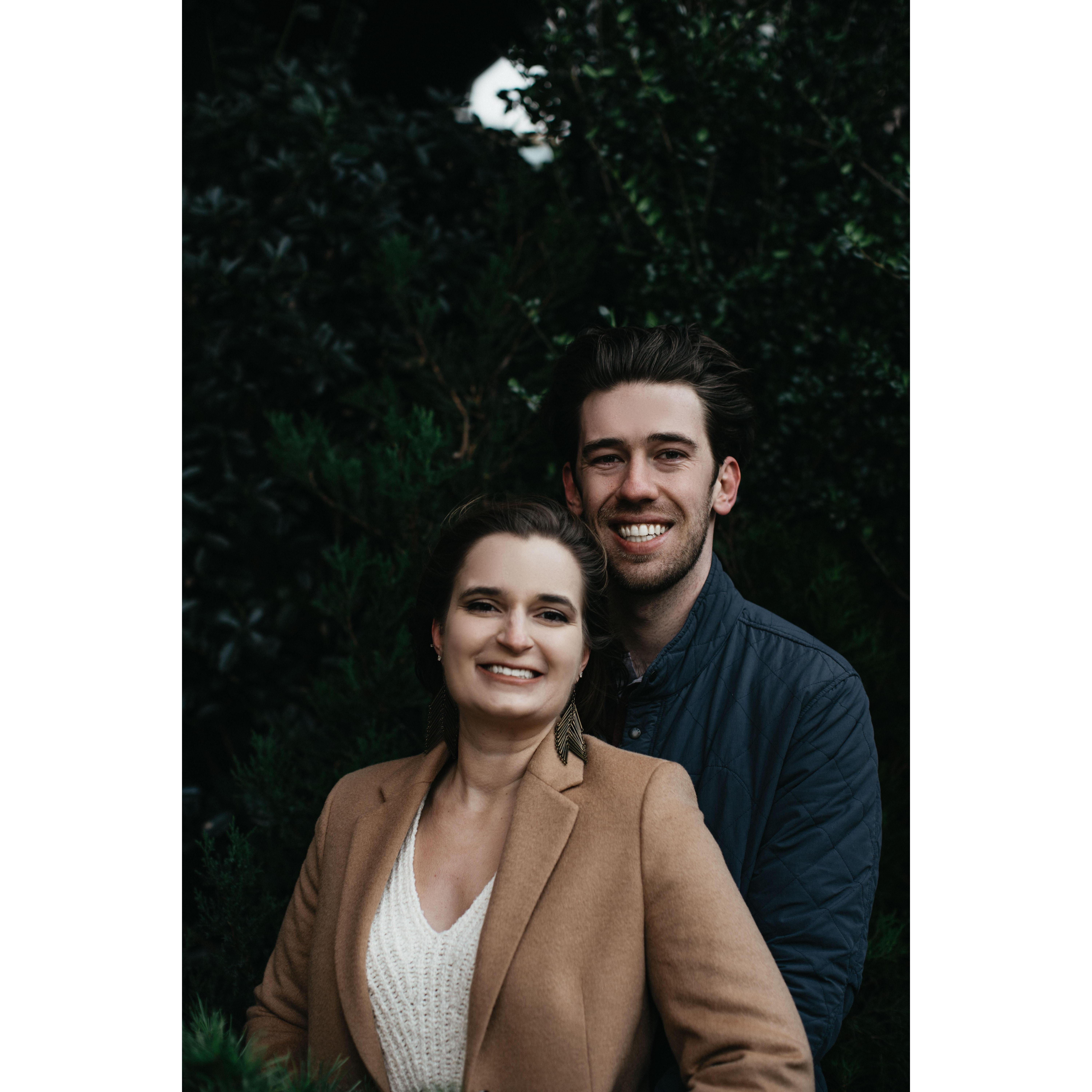 One of our engagement photos from our wonderful wedding photographer, Liz Gibbs