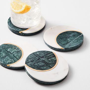 Marble Moon Coasters (Set of 4)