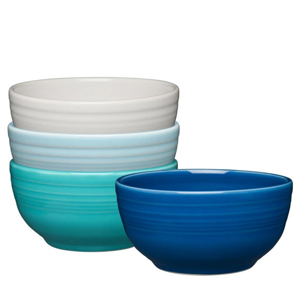 Mixed Aegean Bistro Coupe 5 1/2 Inch Cereal Bowl 22 oz, Set of 4