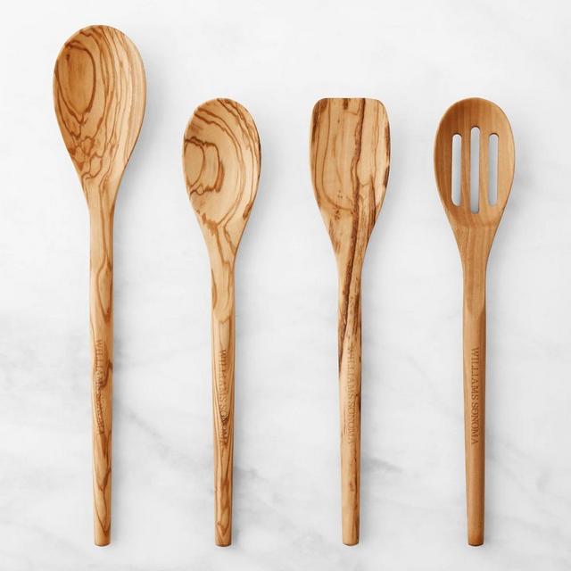 Williams Sonoma Sustainable Olivewood Spoons, Set of 4