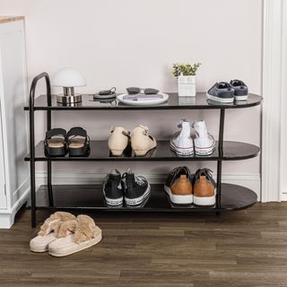 Modern 3-Tier Curved Decker Shoe Rack